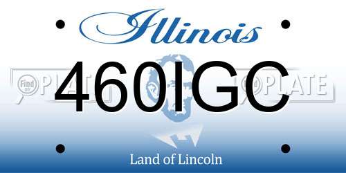460IGC Illinois License Plate