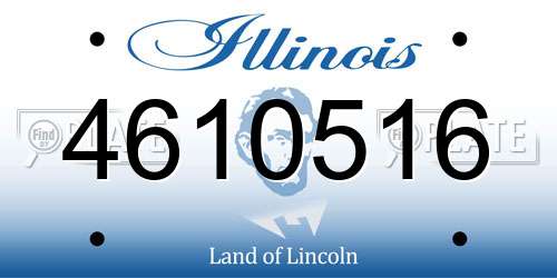 4610516 Illinois License Plate