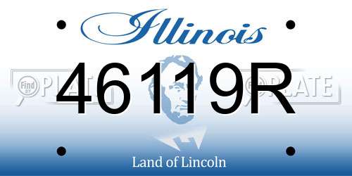 46119R Illinois License Plate