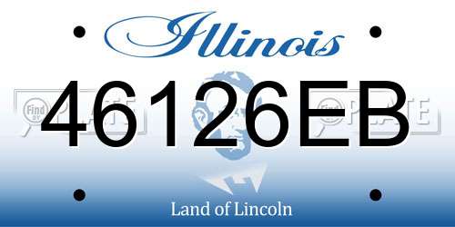 46126EB Illinois License Plate