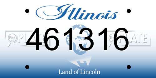 461316 Illinois License Plate