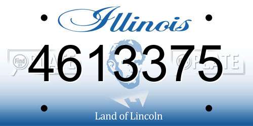 4613375 Illinois License Plate