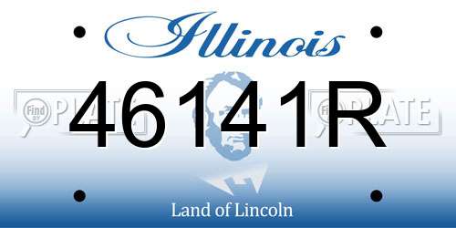 46141R Illinois License Plate