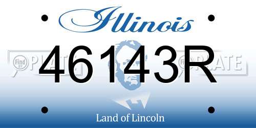 46143R Illinois License Plate
