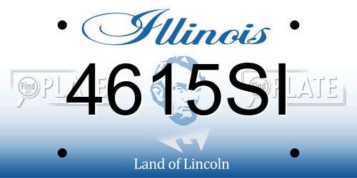 4615SI Illinois License Plate