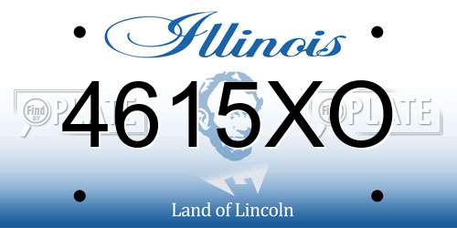 4615XO Illinois License Plate