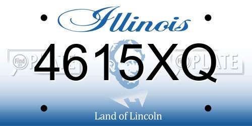 4615XQ Illinois License Plate