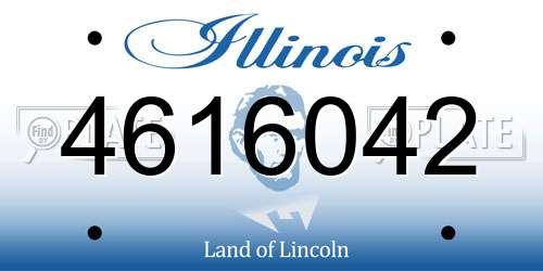 4616042 Illinois License Plate