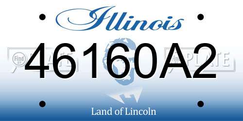 46160A2 Illinois License Plate