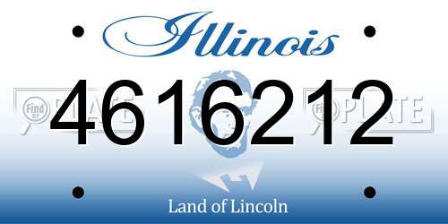 4616212 Illinois License Plate