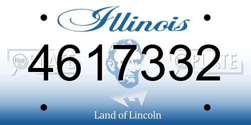 4617332 Illinois License Plate