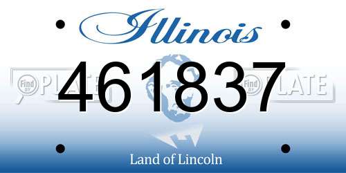 461837 Illinois License Plate