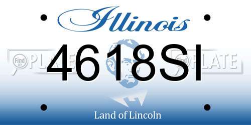 4618SI Illinois License Plate