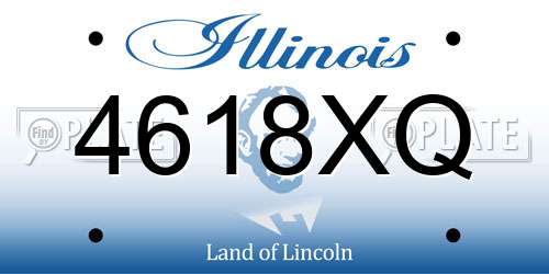4618XQ Illinois License Plate