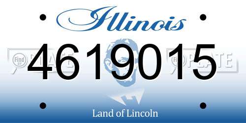 4619015 Illinois License Plate