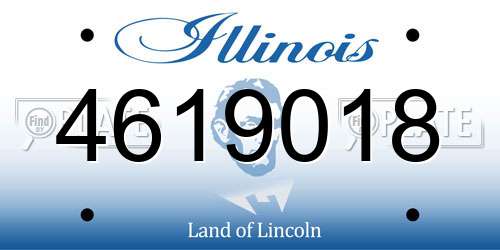 4619018 Illinois License Plate