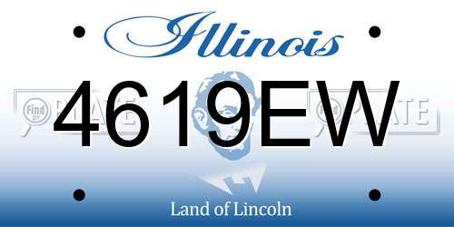 4619EW Illinois License Plate