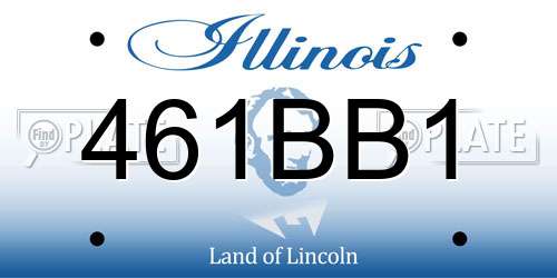 461BB1 Illinois License Plate