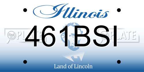461BSI Illinois License Plate