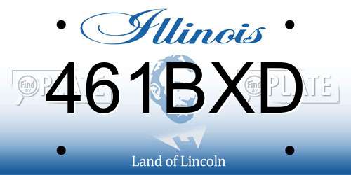 461BXD Illinois License Plate