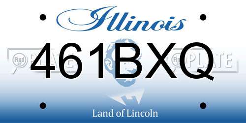 461BXQ Illinois License Plate