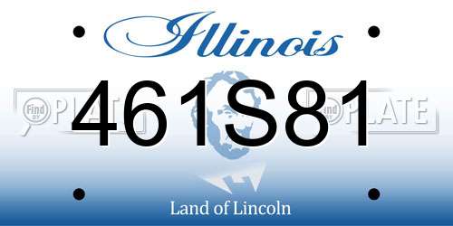 461S81 Illinois License Plate