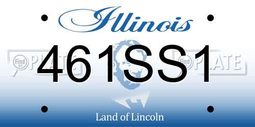 461SS1 Illinois License Plate