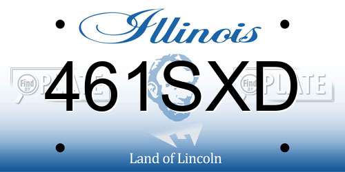 461SXD Illinois License Plate