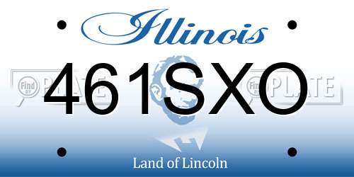 461SXO Illinois License Plate