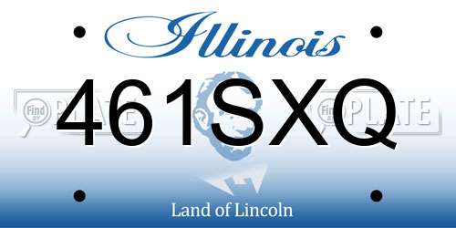 461SXQ Illinois License Plate