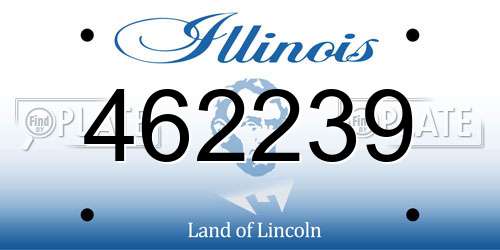 462239 Illinois License Plate