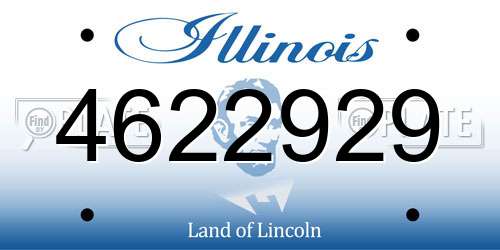 4622929 Illinois License Plate