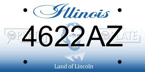 4622AZ Illinois License Plate