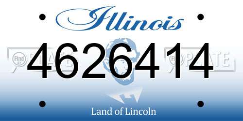 4626414 Illinois License Plate