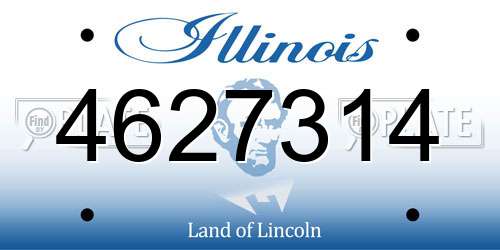 4627314 Illinois License Plate