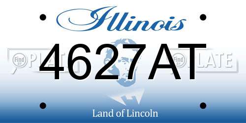 4627AT Illinois License Plate