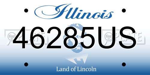46285US Illinois License Plate