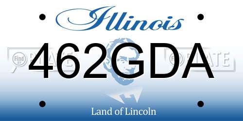 462GDA Illinois License Plate