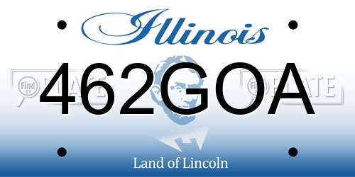 462GOA Illinois License Plate
