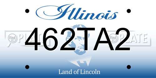 462TA2 Illinois License Plate