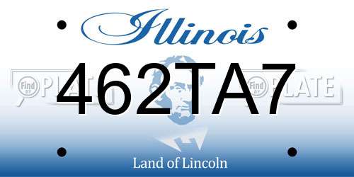462TA7 Illinois License Plate