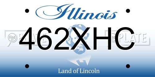 462XHC Illinois License Plate