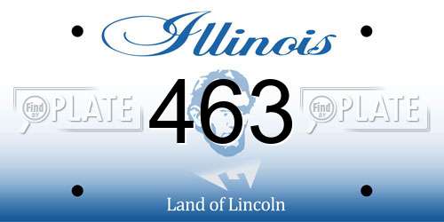 463 Illinois License Plate
