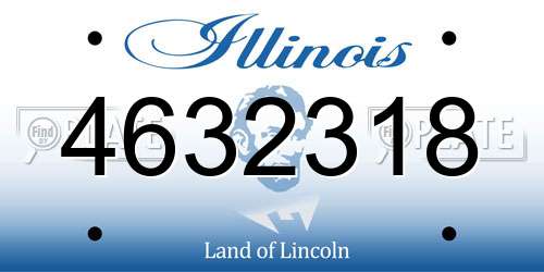 4632318 Illinois License Plate