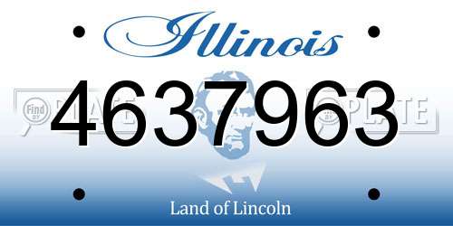 4637963 Illinois License Plate