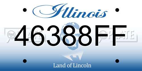 46388FF Illinois License Plate