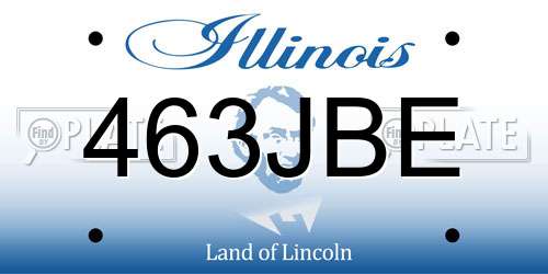 463JBE Illinois License Plate