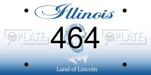 464 Illinois License Plate