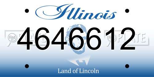 4646612 Illinois License Plate