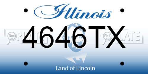 4646TX Illinois License Plate